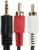 Кабель-переходник аудио ExeGate EX-CCA-458-2.0, Jack 3.5 мм(m)-2xRCA(m), 2 м, черный