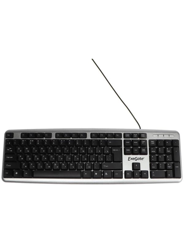 Клавиатура ExeGate Professional LY-401, проводная, мембранная, 104 клавиши, USB, чёрная