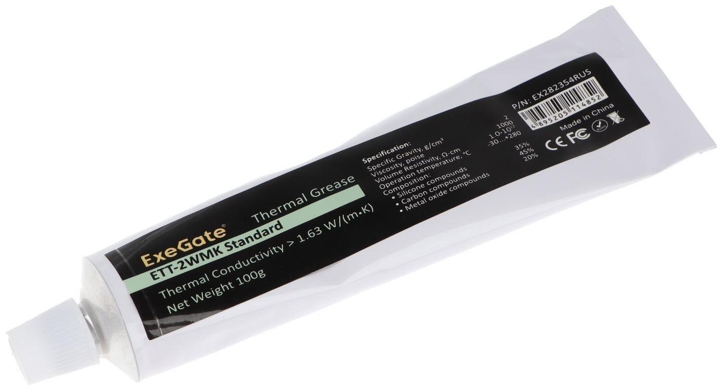 Термопаста ExeGate ETТ-2WMK Standard, 100 гр, тюбик