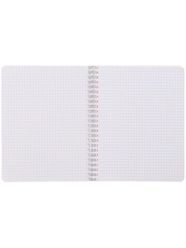 Тетрадь 48 листов в клетку на гребне 