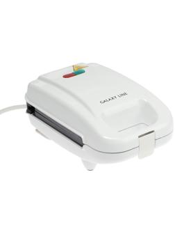 Электровафельница Galaxy GL 2971, 750 Вт, венские вафли, антипригарное покрытие, белая