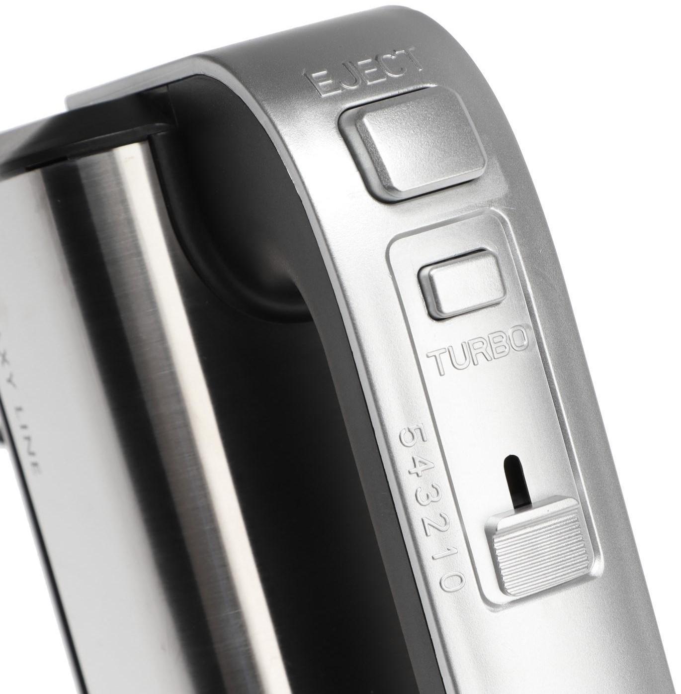 Миксер Galaxy LINE GL 2228, ручной, 700 Вт, 5 скоростей, серебристо-чёрный