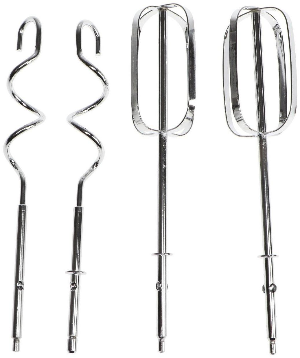 Миксер Galaxy LINE GL 2228, ручной, 700 Вт, 5 скоростей, серебристо-чёрный