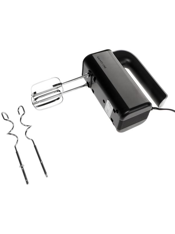 Миксер Galaxy LINE GL 2228, ручной, 700 Вт, 5 скоростей, серебристо-чёрный