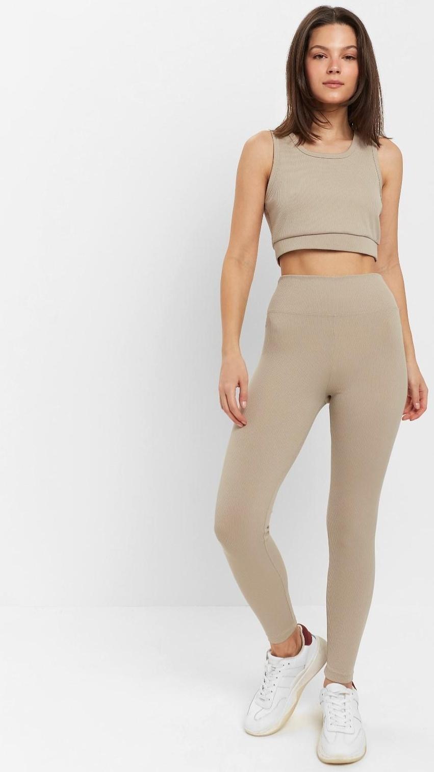 Топ спортивный женский MINAKU цвет бежевый, р-р 44