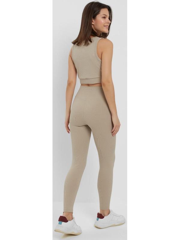 Топ спортивный женский MINAKU цвет бежевый, р-р 44