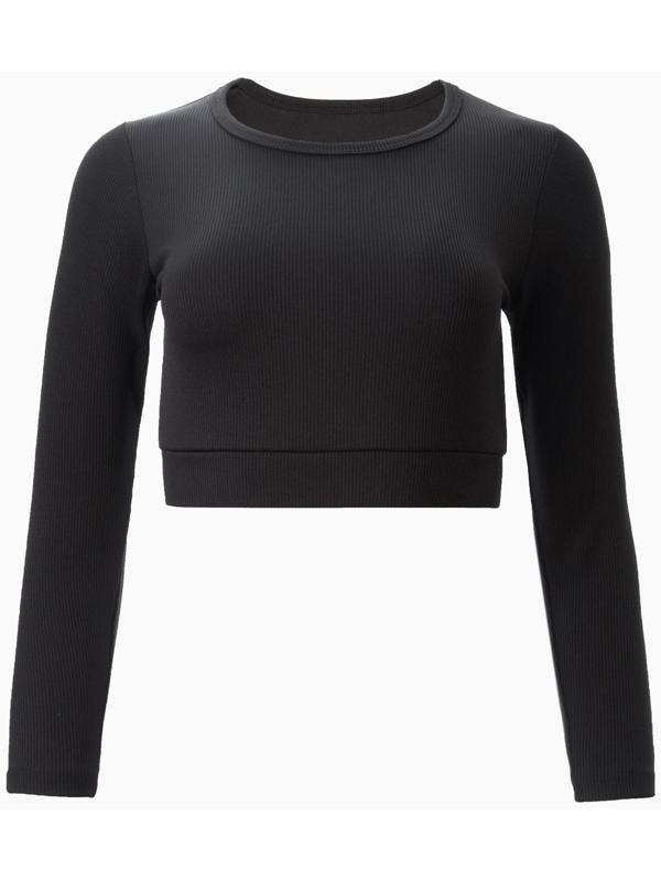 Топ (рашгард) спортивный женский MINAKU цвет черный, р-р 46