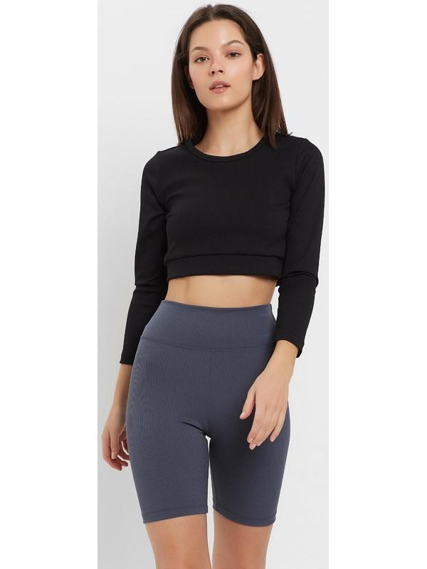 Топ (рашгард) спортивный женский MINAKU цвет черный, р-р 46