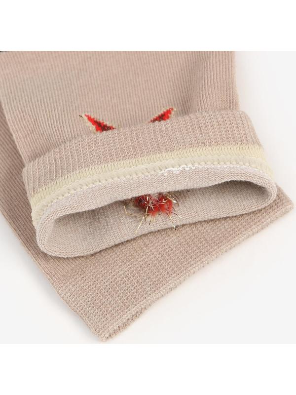 Носки мужские, цвет хакки бежевый/звезда, размер 44-45