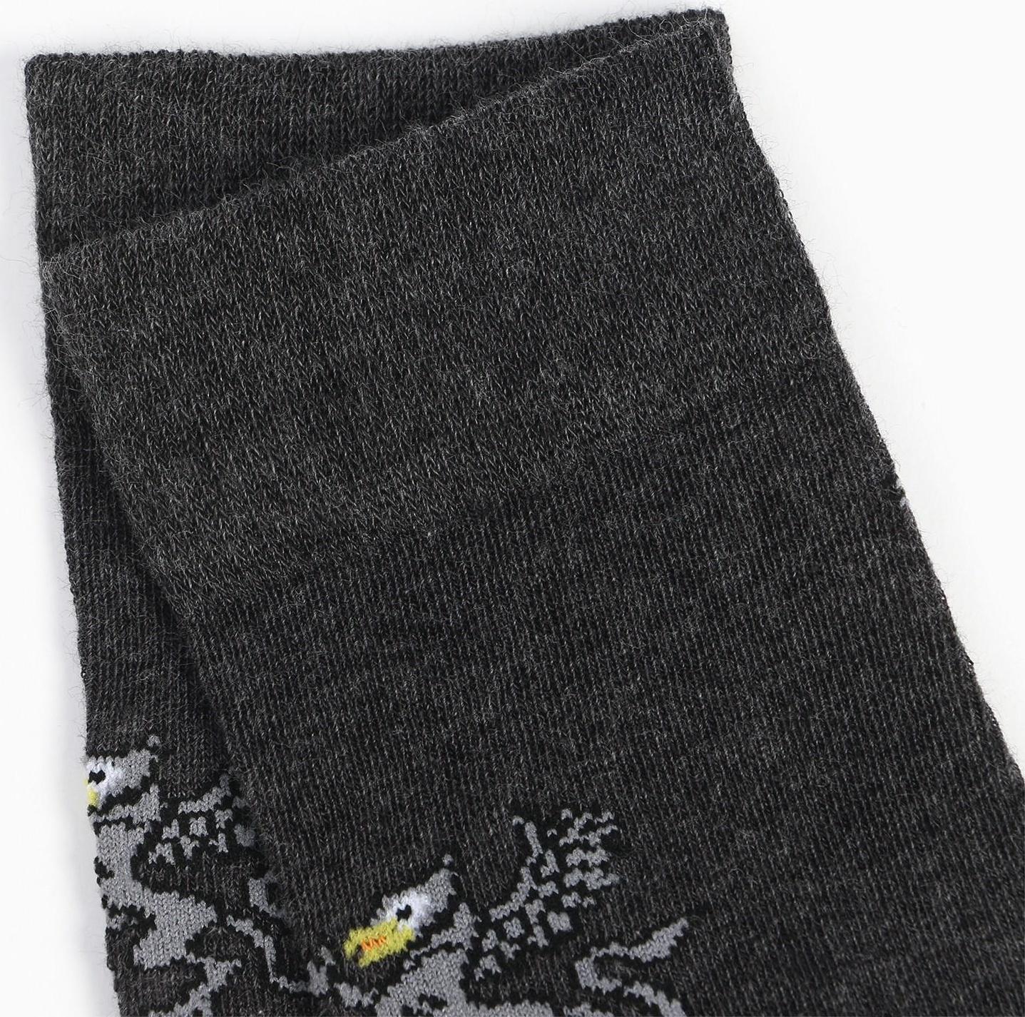 Набор носков мужских (2 пары), цвет чёрный/серый, размер 42-43