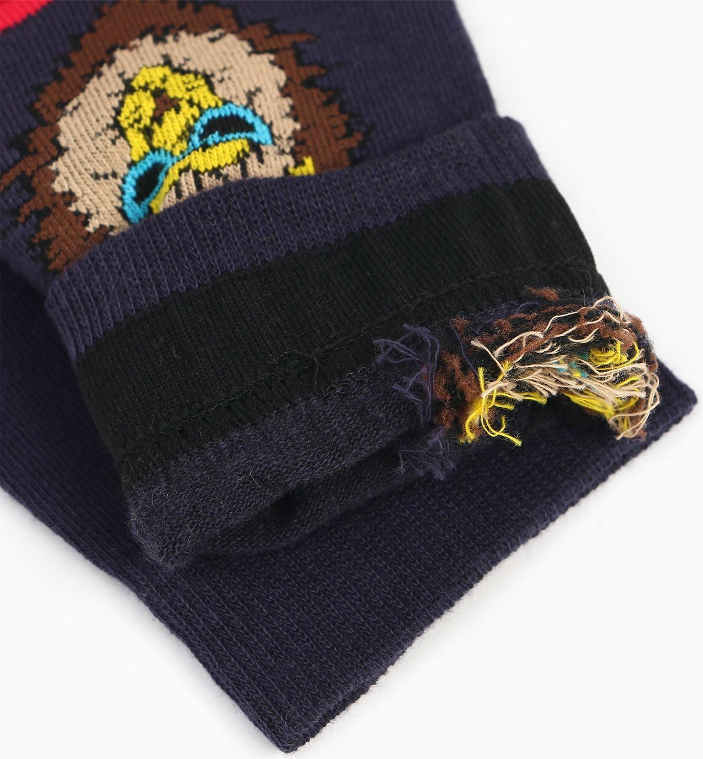 Набор носков мужских (2 пары), цвет синий/чёрный, размер 42-43