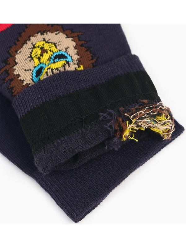 Набор носков мужских (2 пары), цвет синий/чёрный, размер 42-43