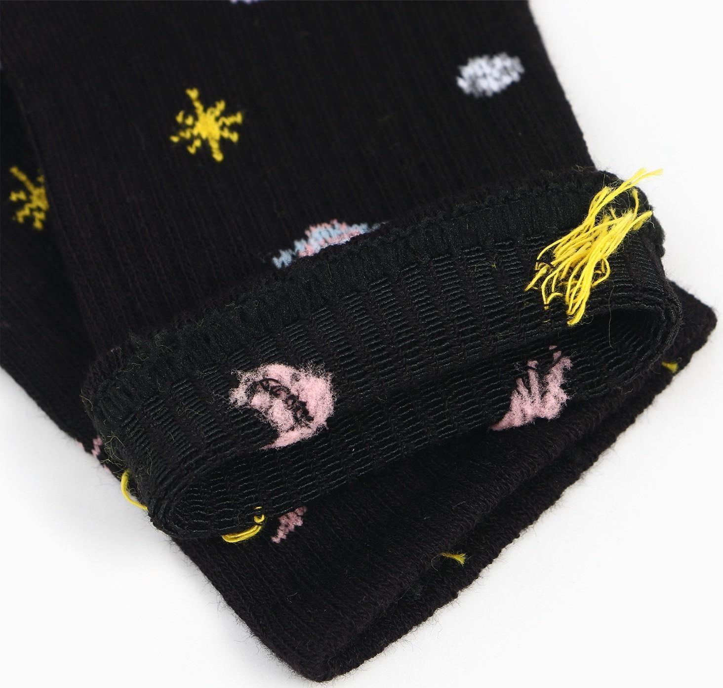 Носки женские, цвет чёрный/космос, размер 38-40