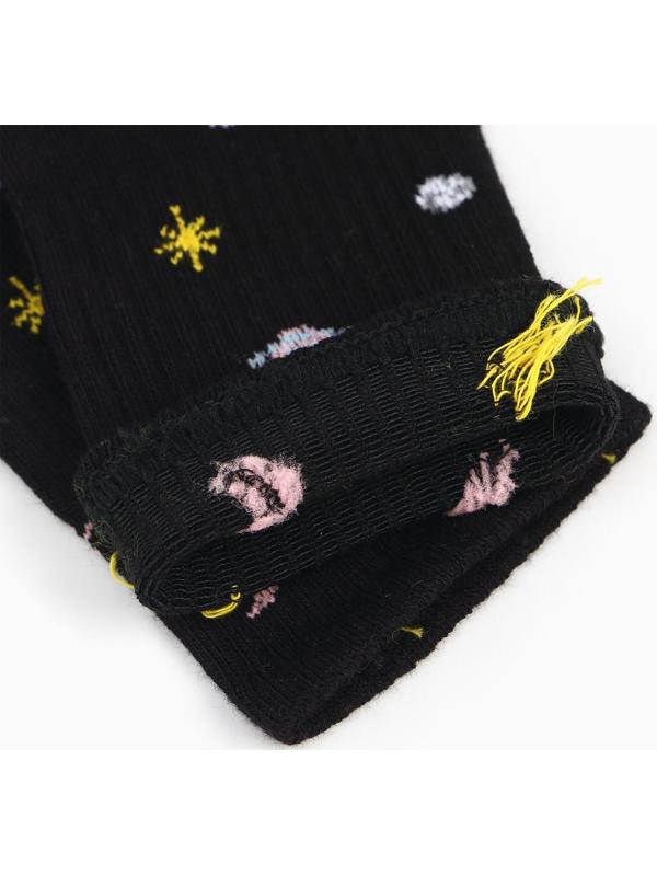 Носки женские, цвет чёрный/космос, размер 38-40