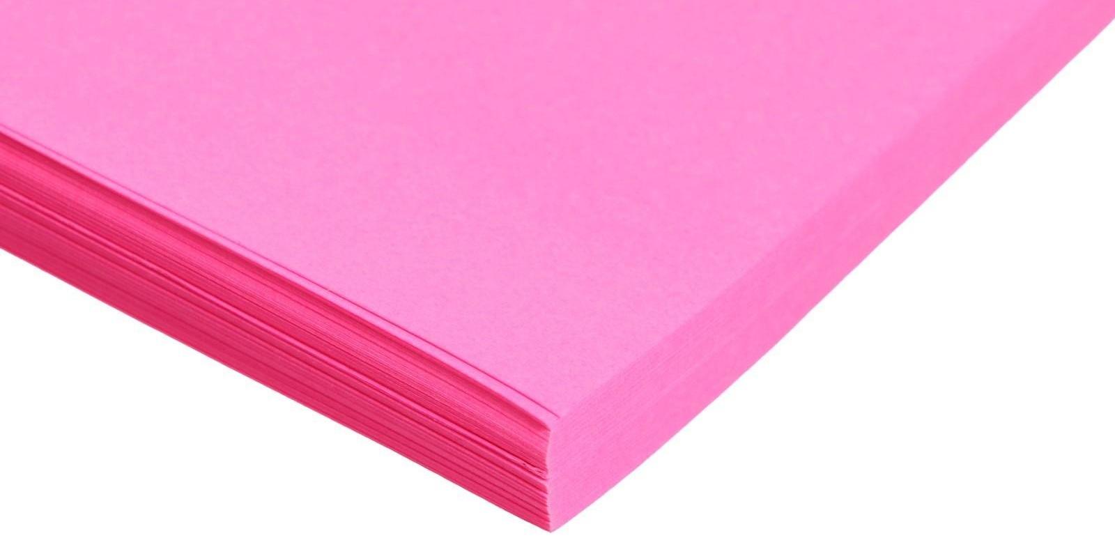 Бумага цветная А5 100л Calligrata НЕОН Красный 75г/м2