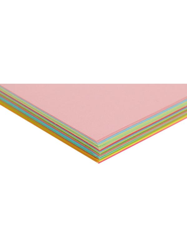 Бумага цветная А4 100л Calligrata Пастель + интенсив + неон + умеренный МИКС 20цв 80г/м2