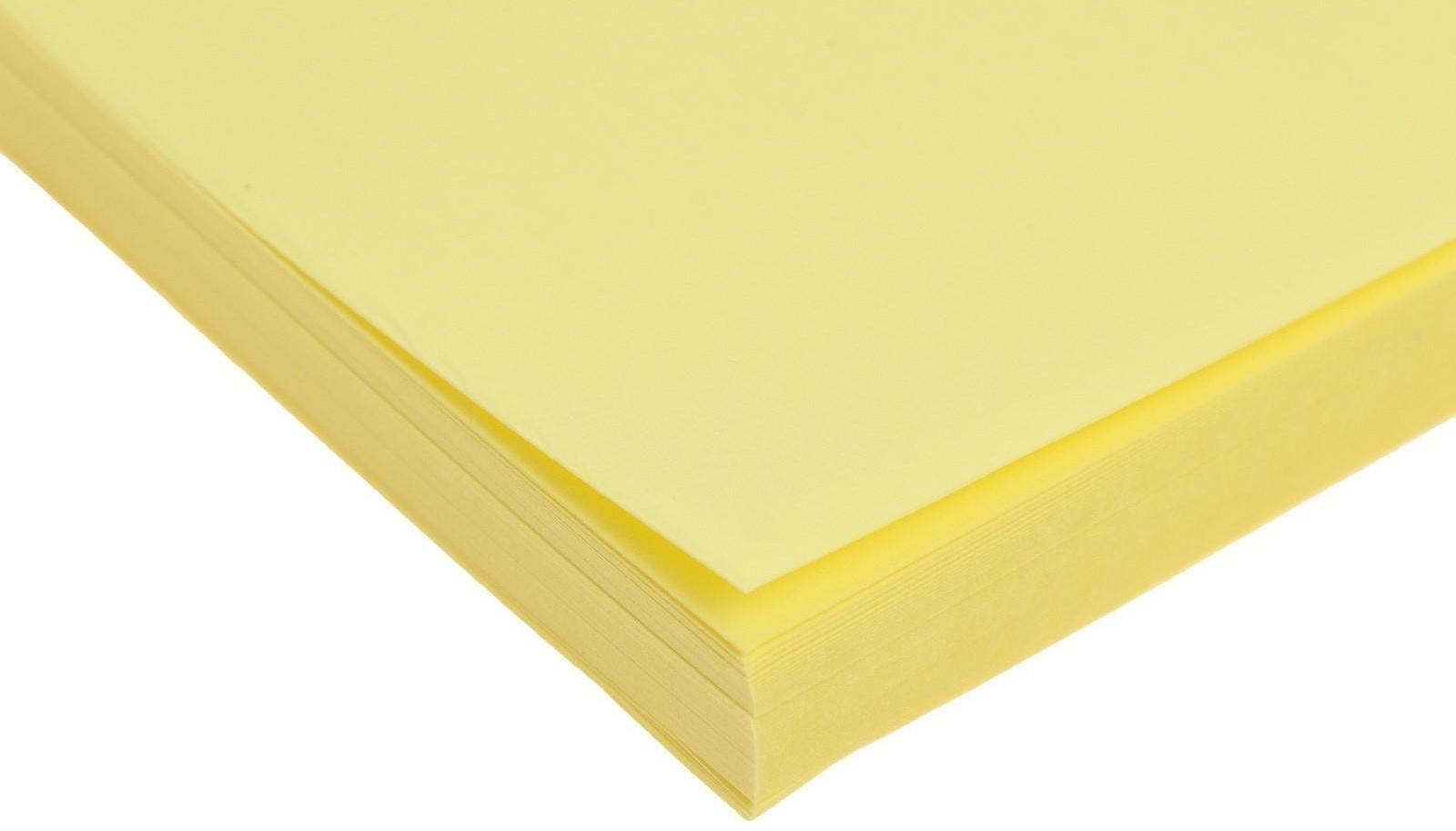 Бумага цветная А4 100л Calligrata Умеренный интенсив Желтый 80г/м2