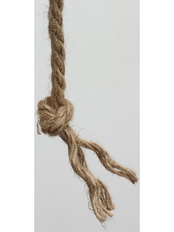 Домик для животных с полкой, джут, 32 х 32 х 64 см, серый