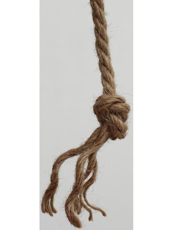 Домик для животных с полкой, джут, 32 х 32 х 64, бежевый