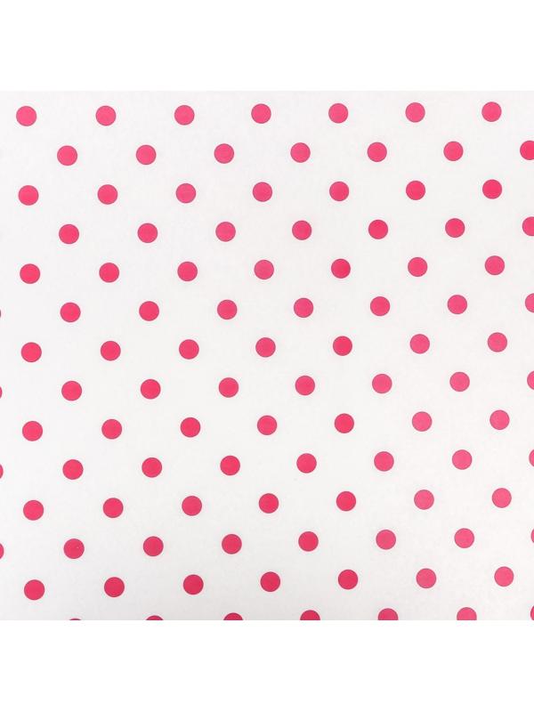Бумага силиконизированная «Горох», малиновый, 0,38 х 5 м