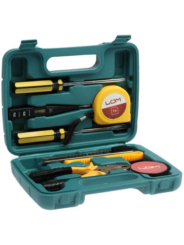 Набор инструментов в подарочном кейсе к 23 февраля ЛОМ, 7 предметов