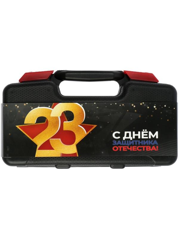 Набор инструментов в подарочном кейсе к 23 февраля ТУНДРА, 39 предметов