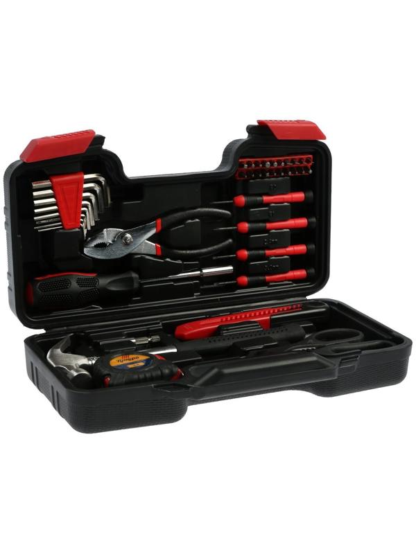 Набор инструментов в подарочном кейсе к 23 февраля ТУНДРА, 39 предметов