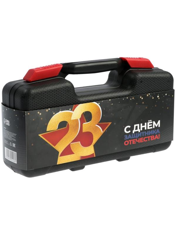 Набор инструментов в подарочном кейсе к 23 февраля ТУНДРА, 39 предметов