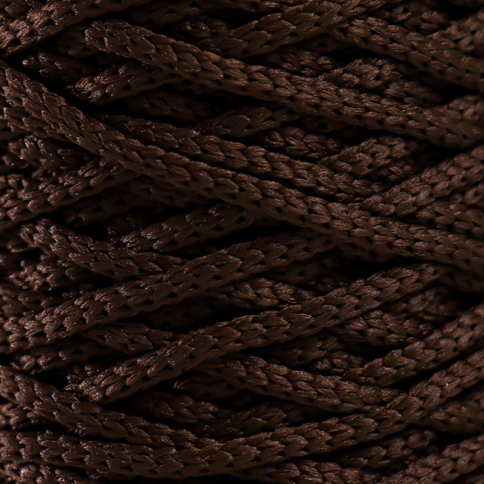 Шнур для вязания 100% полиэфир 3мм 100м/200±20гр (11-шоколад)