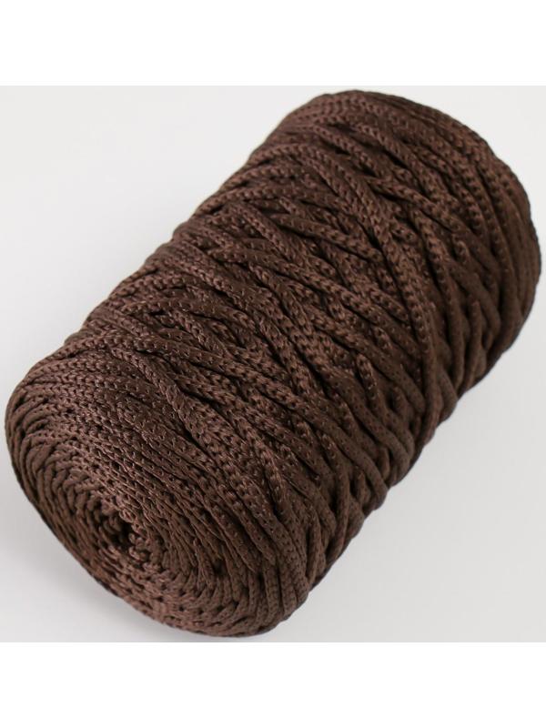 Шнур для вязания 100% полиэфир 3мм 100м/200±20гр (11-шоколад)