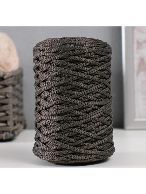 Шнур для вязания 100% полиэфир 3мм 100м/200±20гр (12-темно-серый)