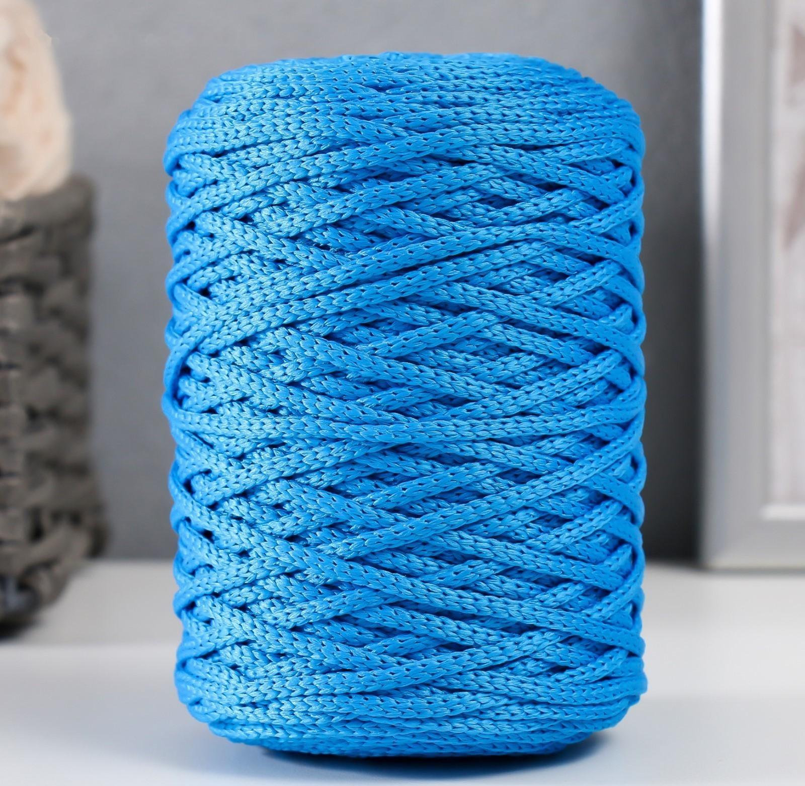 Шнур для вязания 100% полиэфир 3мм 100м/200±20гр (22-бирюза)