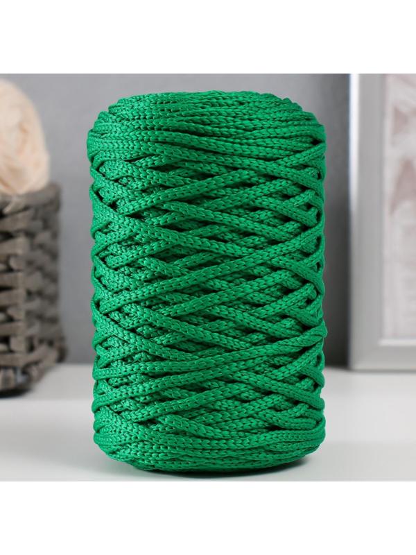 Шнур для вязания 100% полиэфир 3мм 100м/200±20гр (25-зеленый)