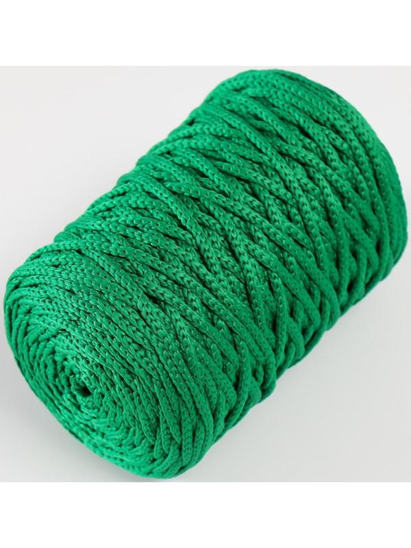 Шнур для вязания 100% полиэфир 3мм 100м/200±20гр (25-зеленый)
