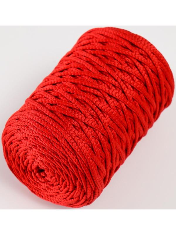 Шнур для вязания 100% полиэфир 3мм 100м/200±20гр (27-красный)