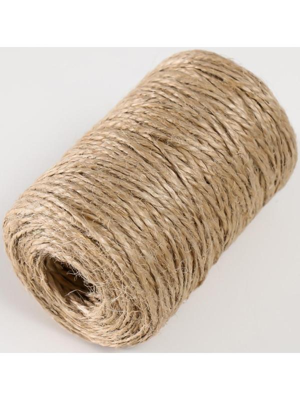 Пряжа джутовая 100% джут 100м/100гр., 2-х ниточная