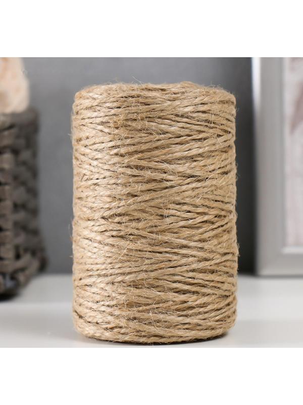 Пряжа джутовая 100% джут 100м/100гр., 2-х ниточная