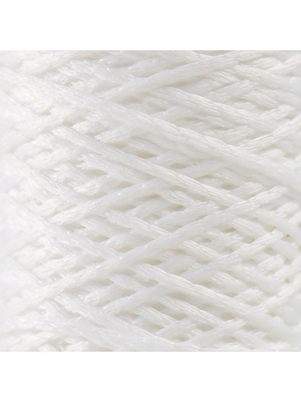Шнур для вязания 100% полиэфир 1мм 200м/75±10гр (01-белый)