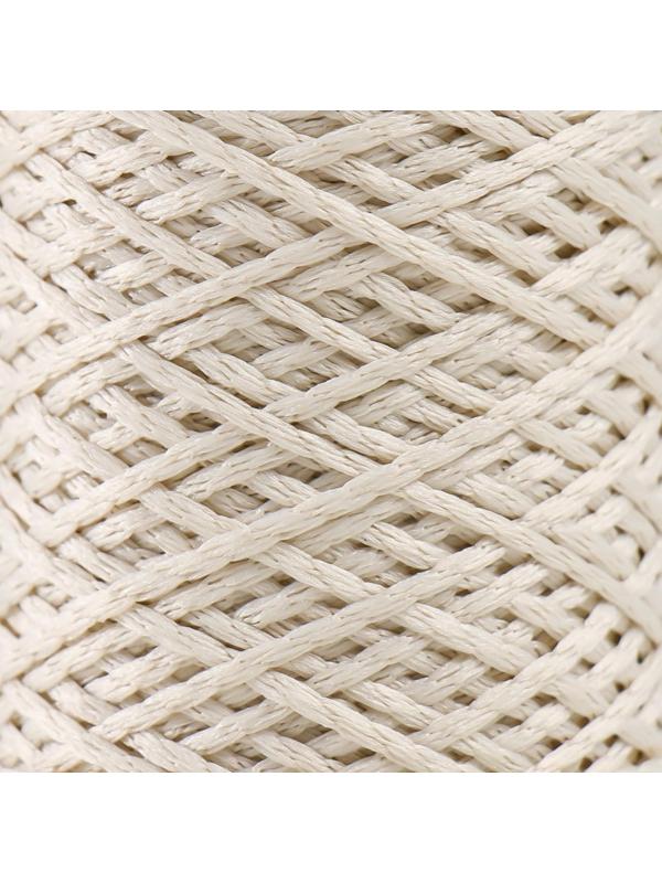 Шнур для вязания 100% полиэфир 1мм 200м/75±10гр (02-молочный)