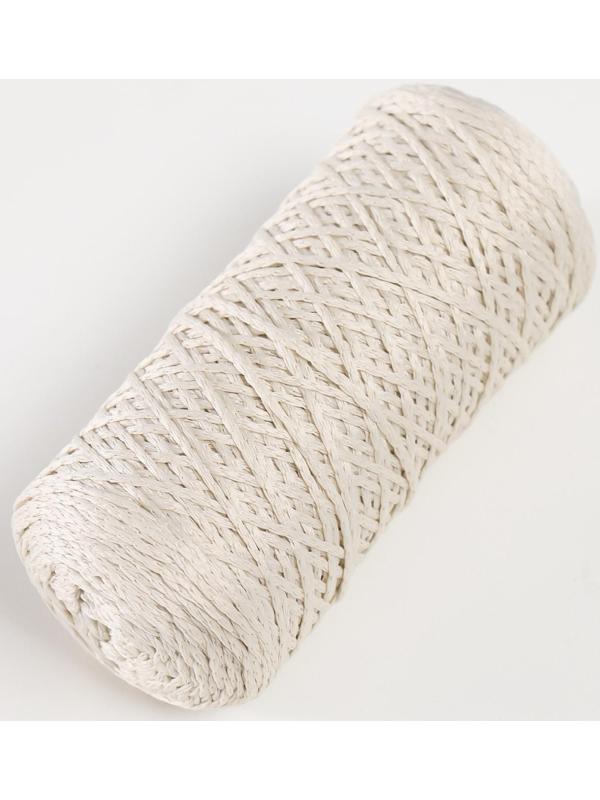 Шнур для вязания 100% полиэфир 1мм 200м/75±10гр (02-молочный)