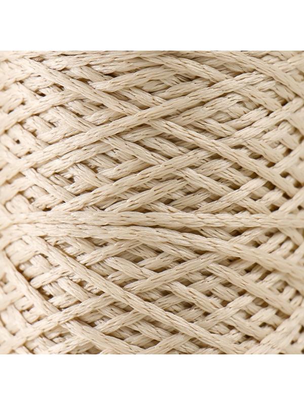 Шнур для вязания 100% полиэфир 1мм 200м/75±10гр (03-светло-бежевый)