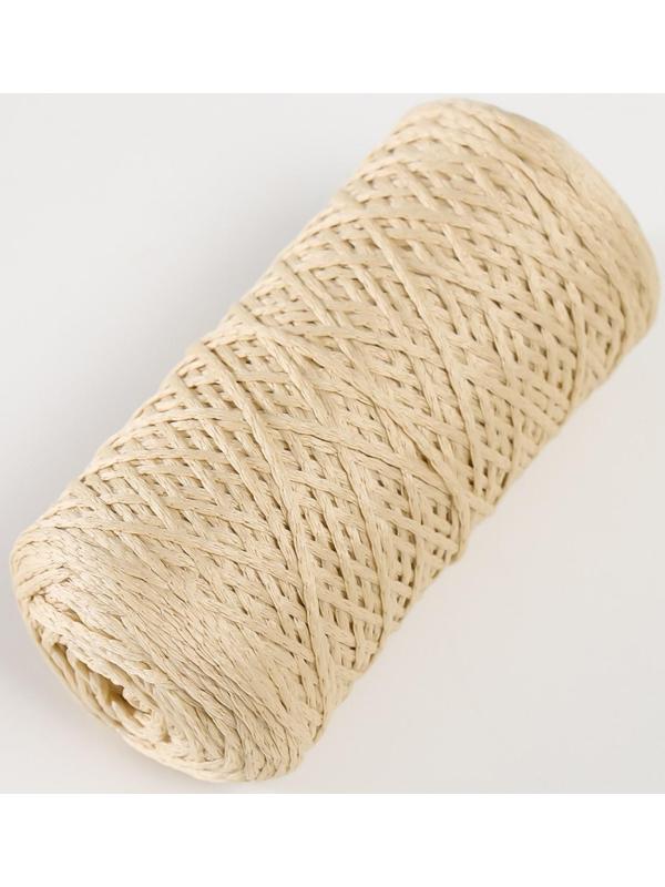 Шнур для вязания 100% полиэфир 1мм 200м/75±10гр (04-бежевый)