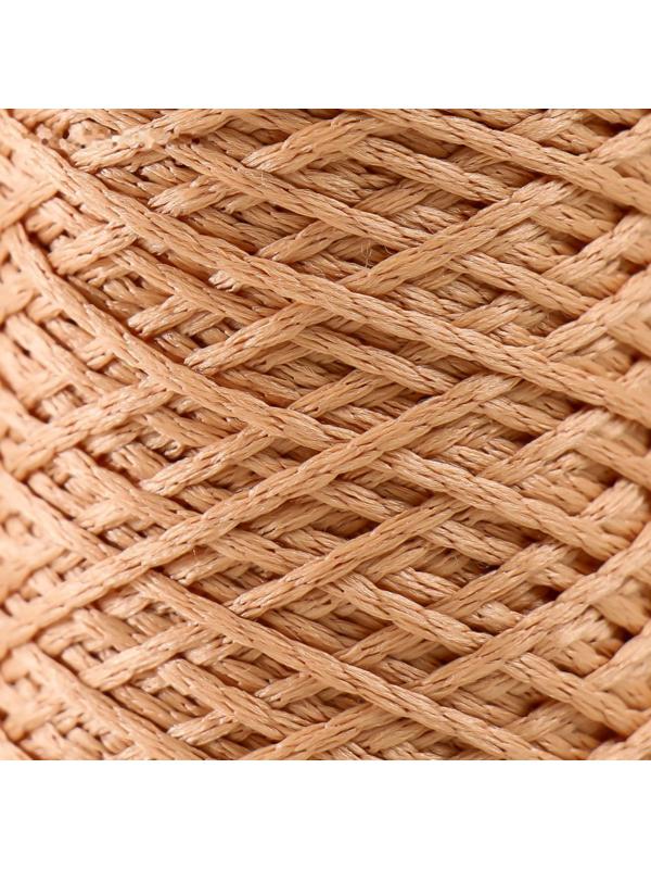 Шнур для вязания 100% полиэфир 1мм 200м/75±10гр (05-розово-бежевый)