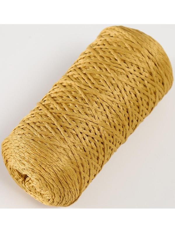 Шнур для вязания 100% полиэфир 1мм 200м/75±10гр (07-золотой)