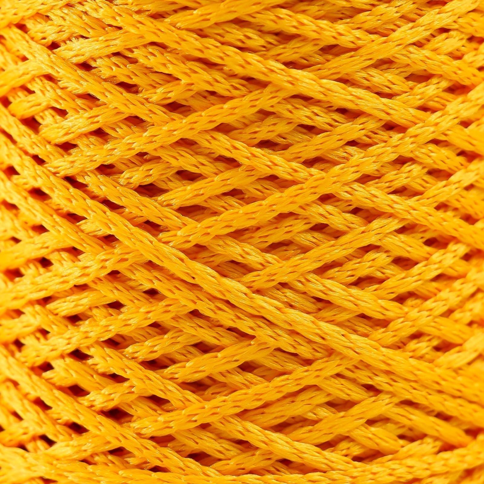 Шнур для вязания 100% полиэфир 1мм 200м/75±10гр (08-желтый)