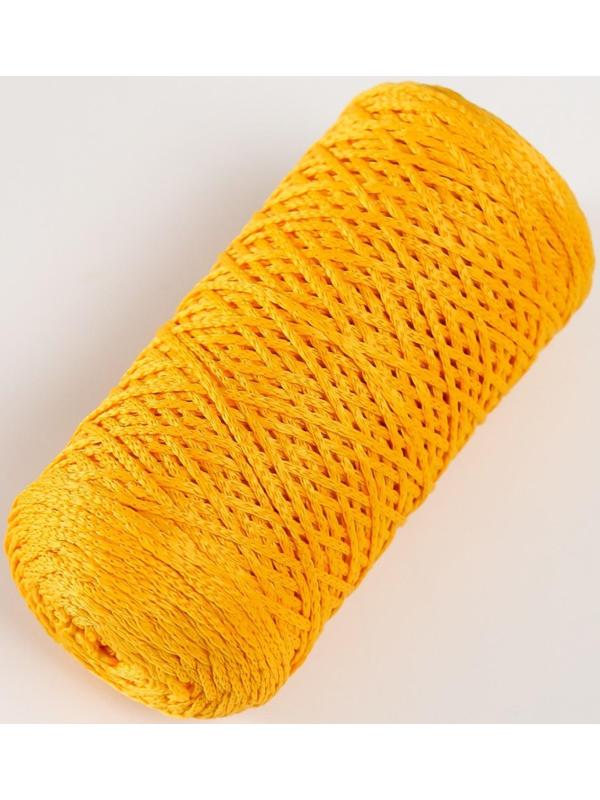 Шнур для вязания 100% полиэфир 1мм 200м/75±10гр (08-желтый)