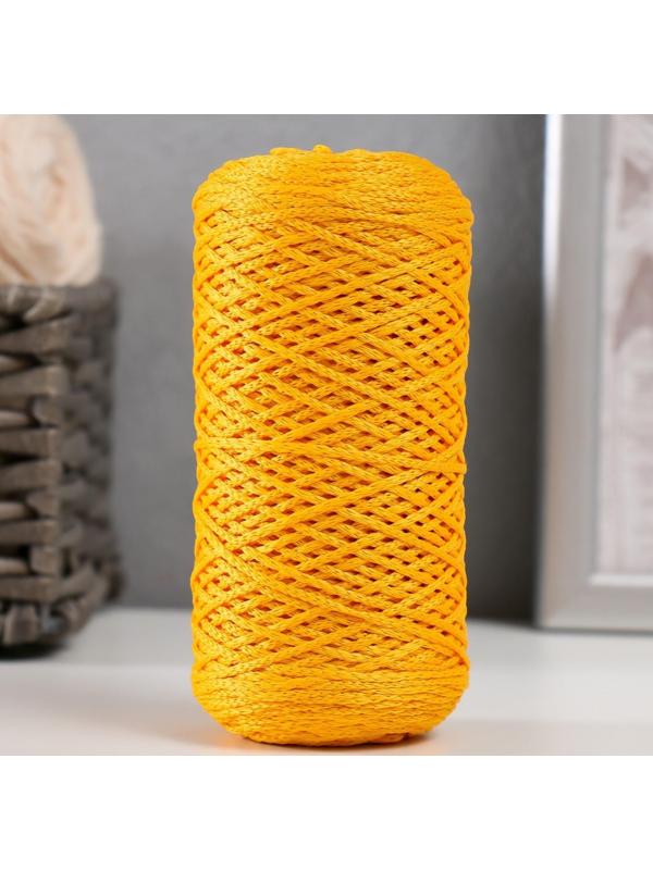 Шнур для вязания 100% полиэфир 1мм 200м/75±10гр (08-желтый)