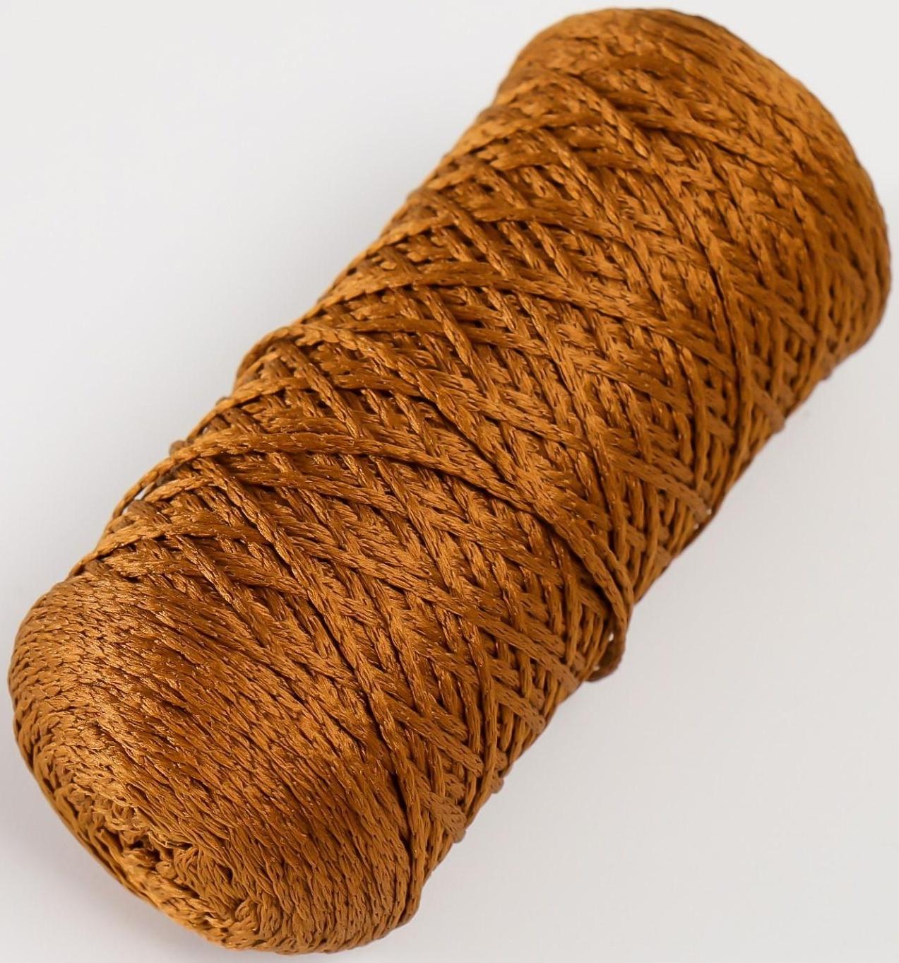 Шнур для вязания 100% полиэфир 1мм 200м/75±10гр (10-бронза)