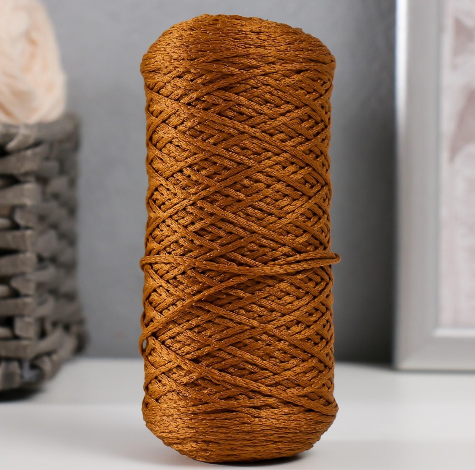 Шнур для вязания 100% полиэфир 1мм 200м/75±10гр (10-бронза)