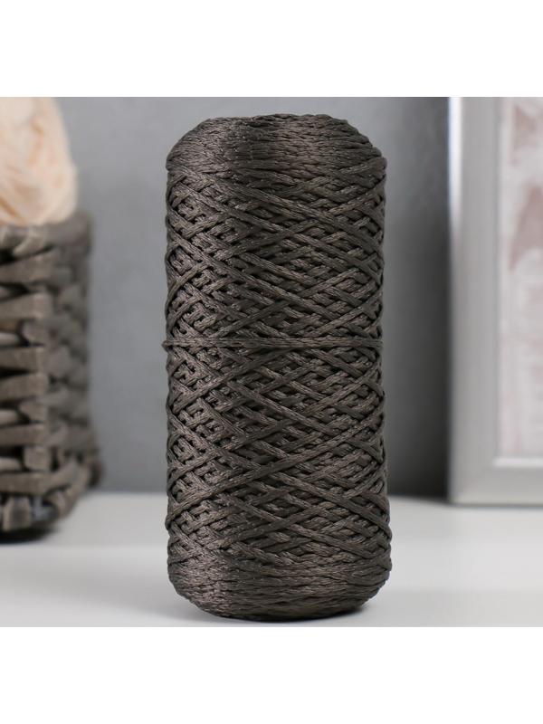 Шнур для вязания 100% полиэфир 1мм 200м/75±10гр (12-темно-серый)